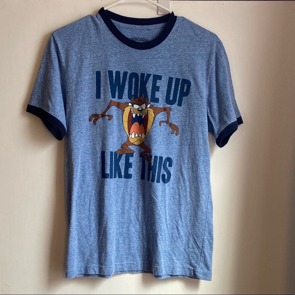 Men's KO I Woke Up Like This Taz Blue T-Shirt S.